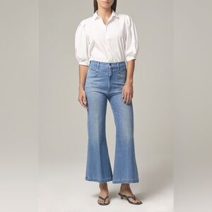 Citizens Of Humanity Women’s Cassie Front Yoke Bell Flare Jeans Size 24 Crop
